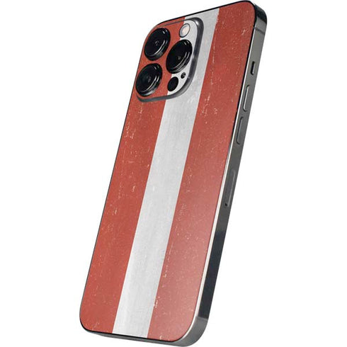 Latvia Flag Distressed iPhone 16 Pro Skin